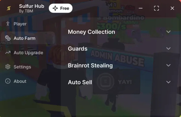 Sulfer Hub Skateboard For Brainrots No Key - Auto Farm