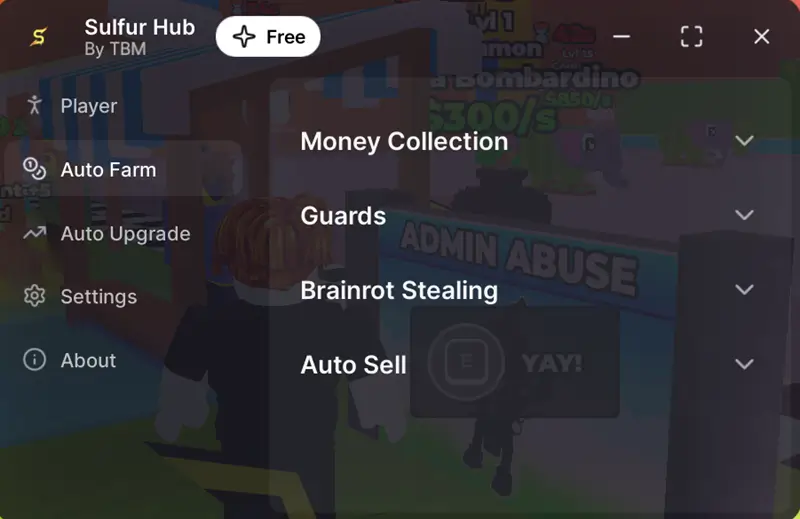 Sulfer Hub Skateboard For Brainrots No Key – Auto Farm