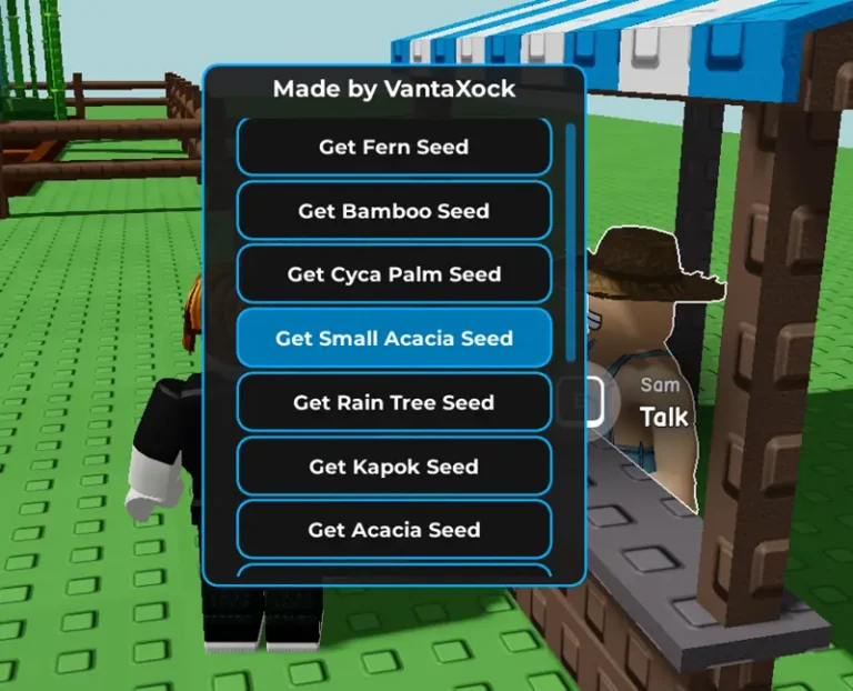 VantaXock hub Grow a Garden Script Keyless