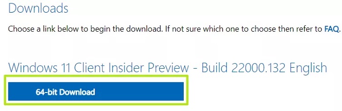 Windows 11 64 bit download