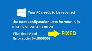 Windows Error Code 0xc000000f - How to Fix