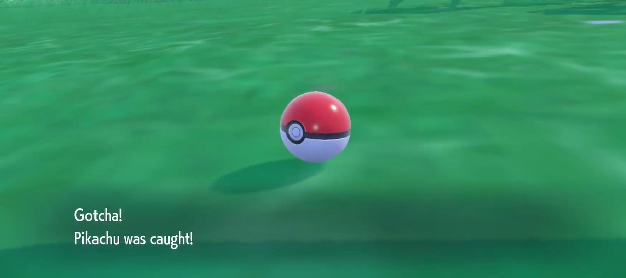 catching pikachu through pokeball