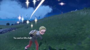 How to throw pokeball violet