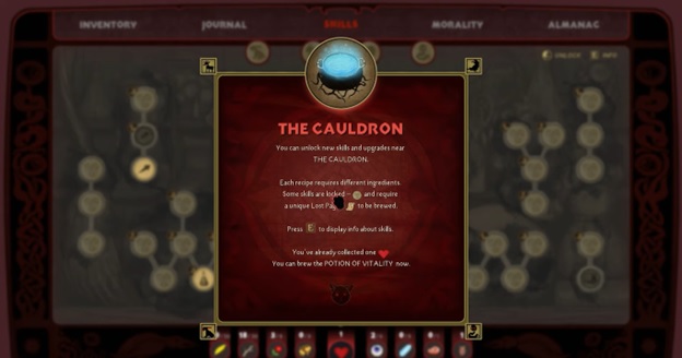 Unlock new skills in cauldron - BlackTail