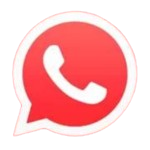 Red whatsapp icon