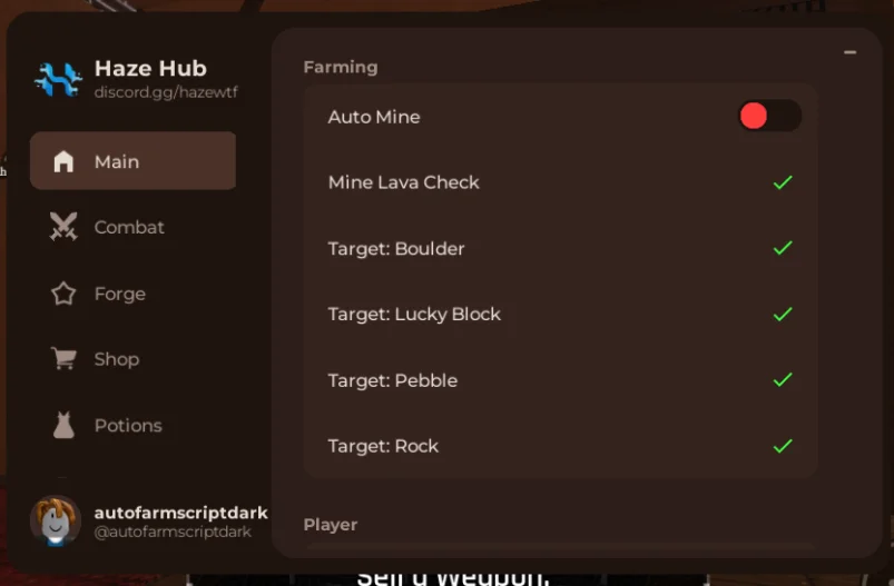 Haze Hub Script The Forge