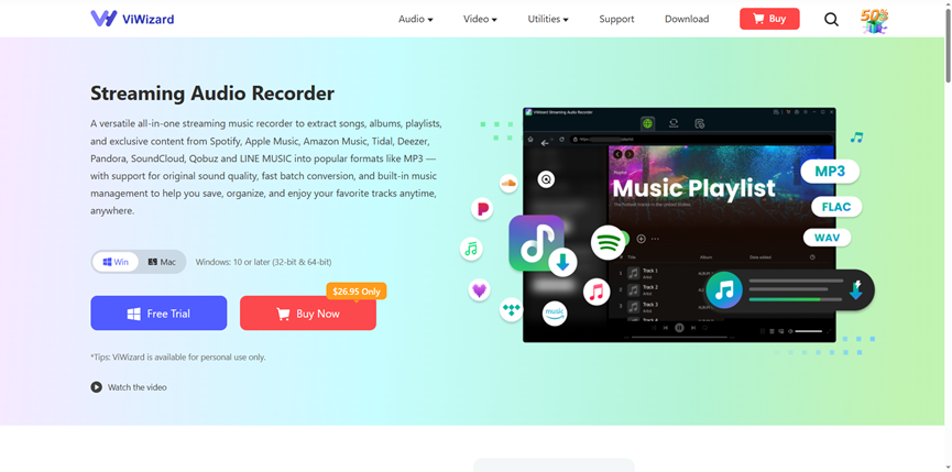 ViWizard Streaming Audio Recorder