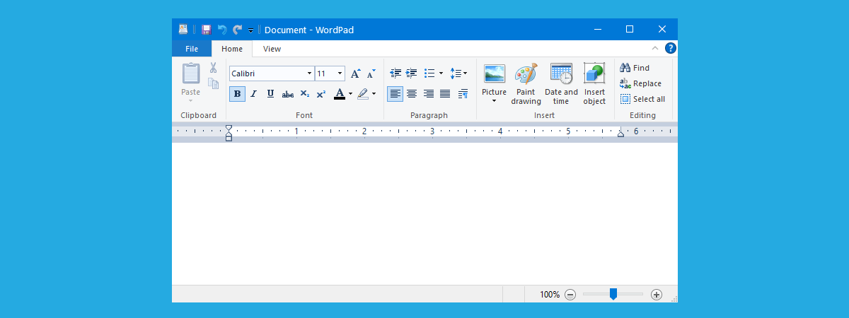 Open and Use WordPad