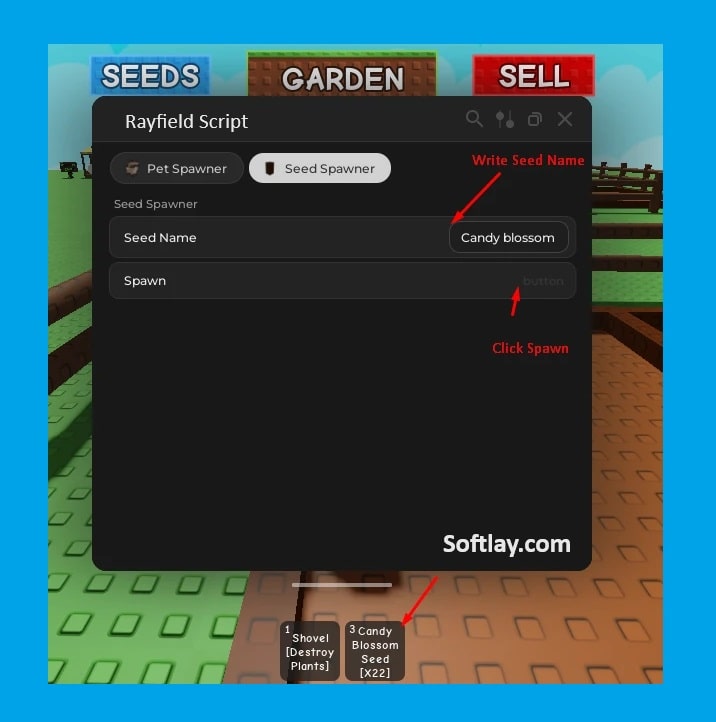 Use Rayfield Script in Grow a Garden Roblox
