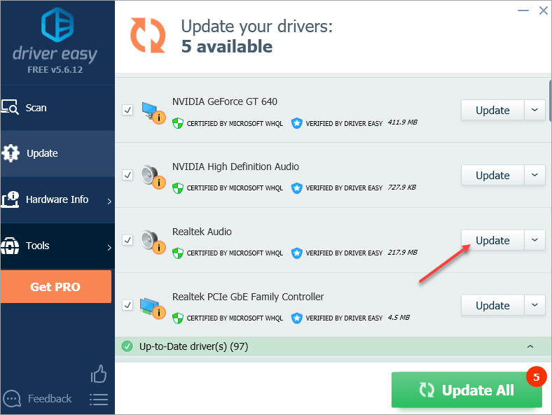 Automatically update missing hd audio manager for windows 10 7