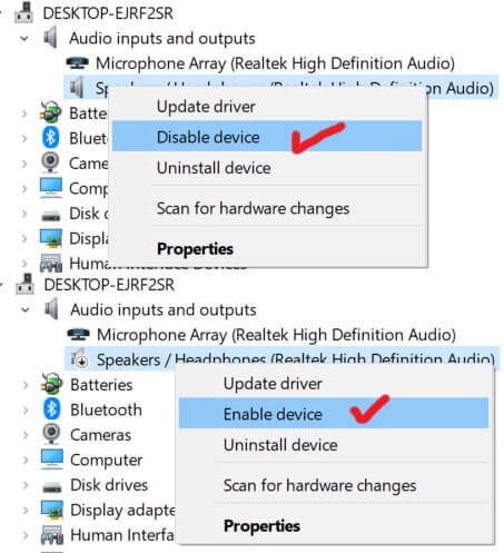 Fix audio renderer error please restart your computer