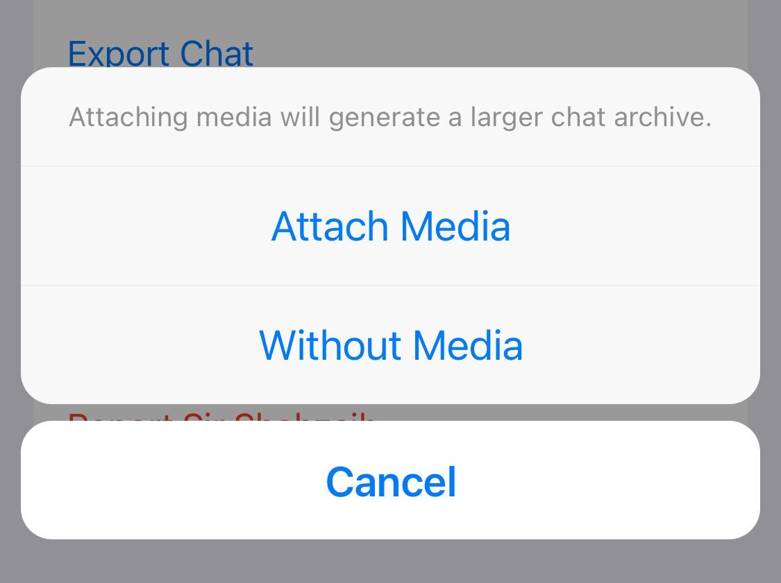 select attach media or not