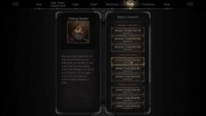 How to buy or sell items in dark and darker