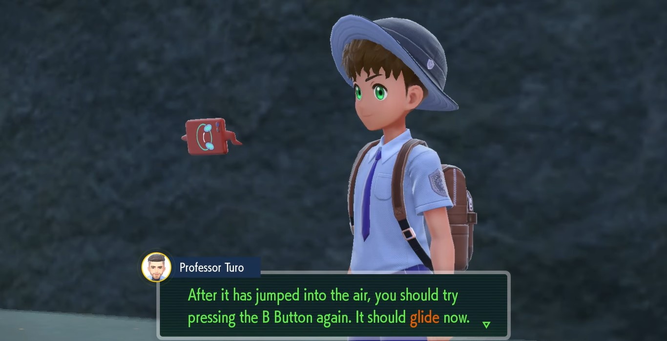 Professor Turo telling you about unlocked fly/glide ability