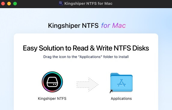 use Kingshiper NTFS for Mac