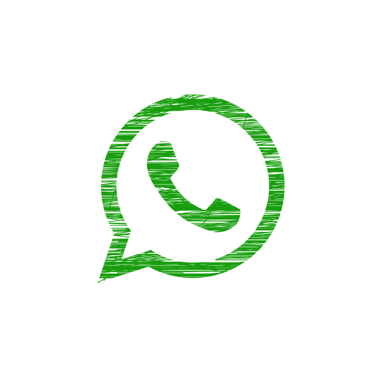 WhatsApp logo.