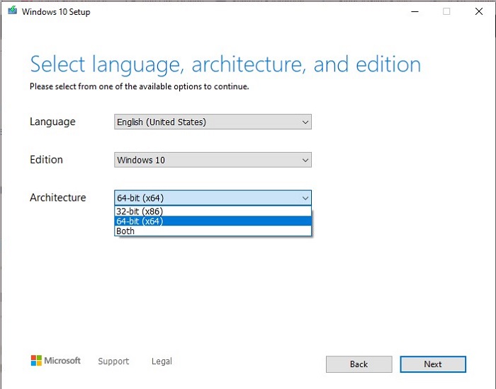 windows 10 Media Creation Tool Step 3